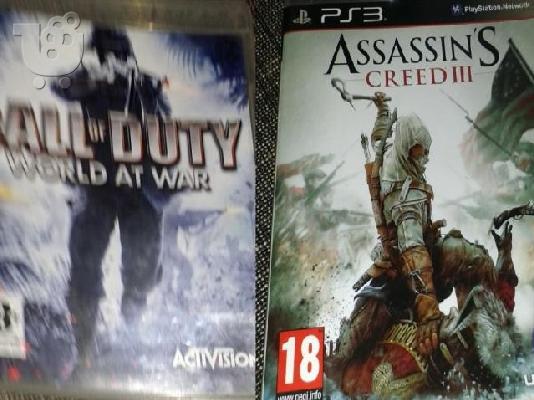 PoulaTo: assassins creed 3 + call of duty 5 PS3